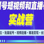 2023最新微信视频号引流和变现全套运营实战课程，小白也能玩转视频号短视频和直播运营