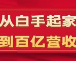 从白手起家到百亿营收，企业35年危机管理法则和幕后细节(17节)